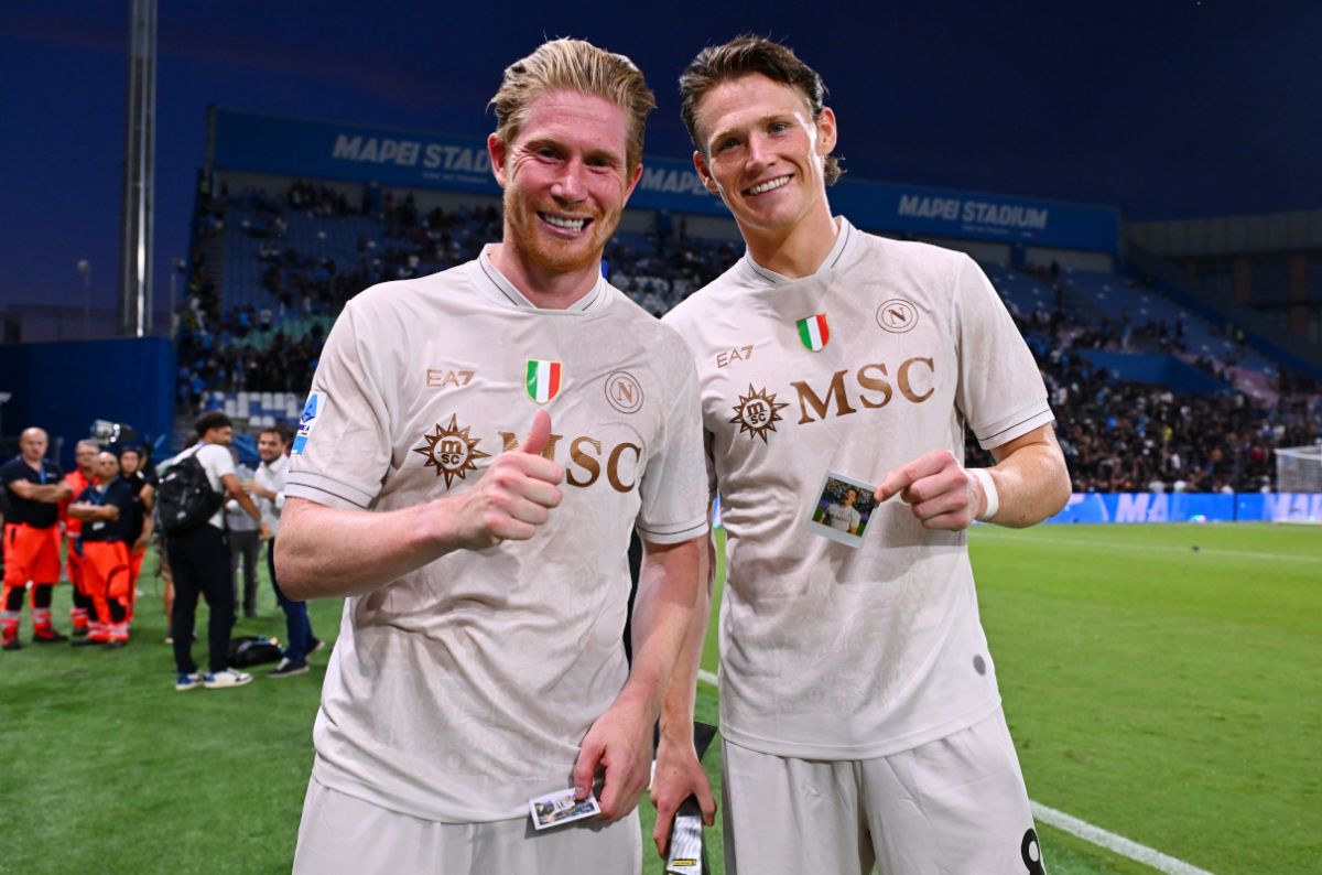 Kevin De Bruyne and Scott McTominay at Napoli